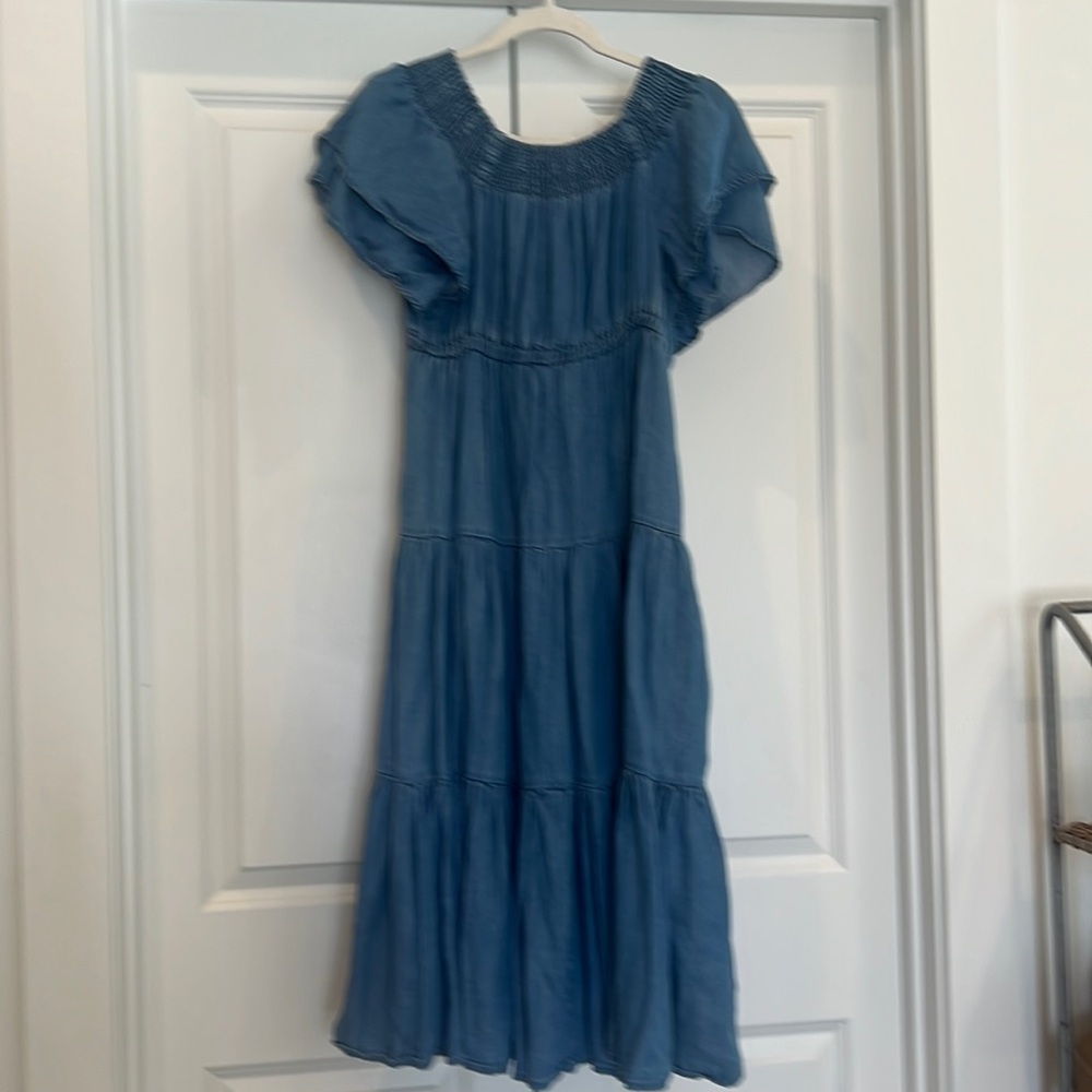 Grace Elements midi denim dress